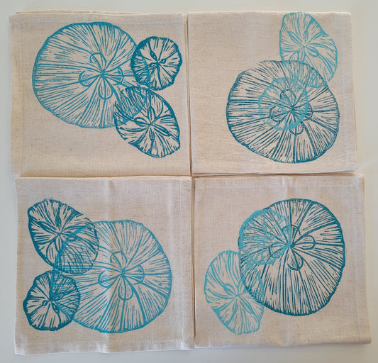 Pack of 4 Dinner Napkins Moon Jellyfish