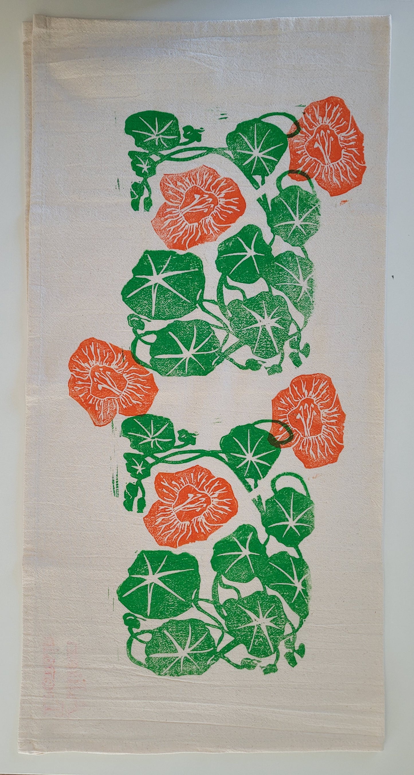 Tea Towel Nasturtiums