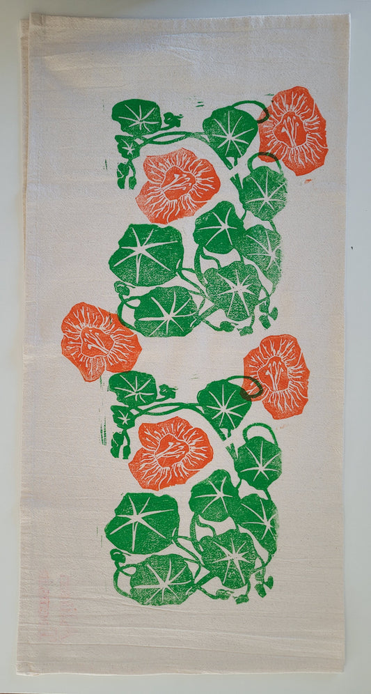 Tea Towel Nasturtiums