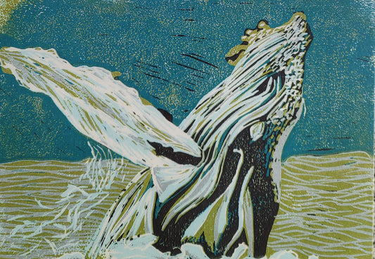Humpback Whale Art Card