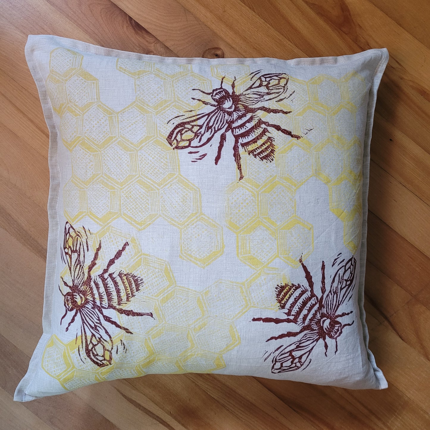 Honeybees Cushion Cover