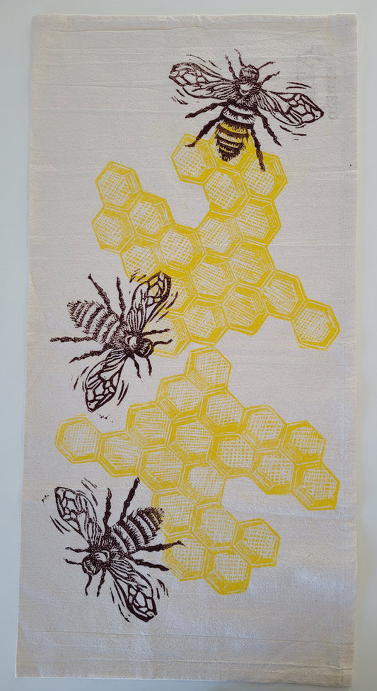 Tea Towel Honeybees
