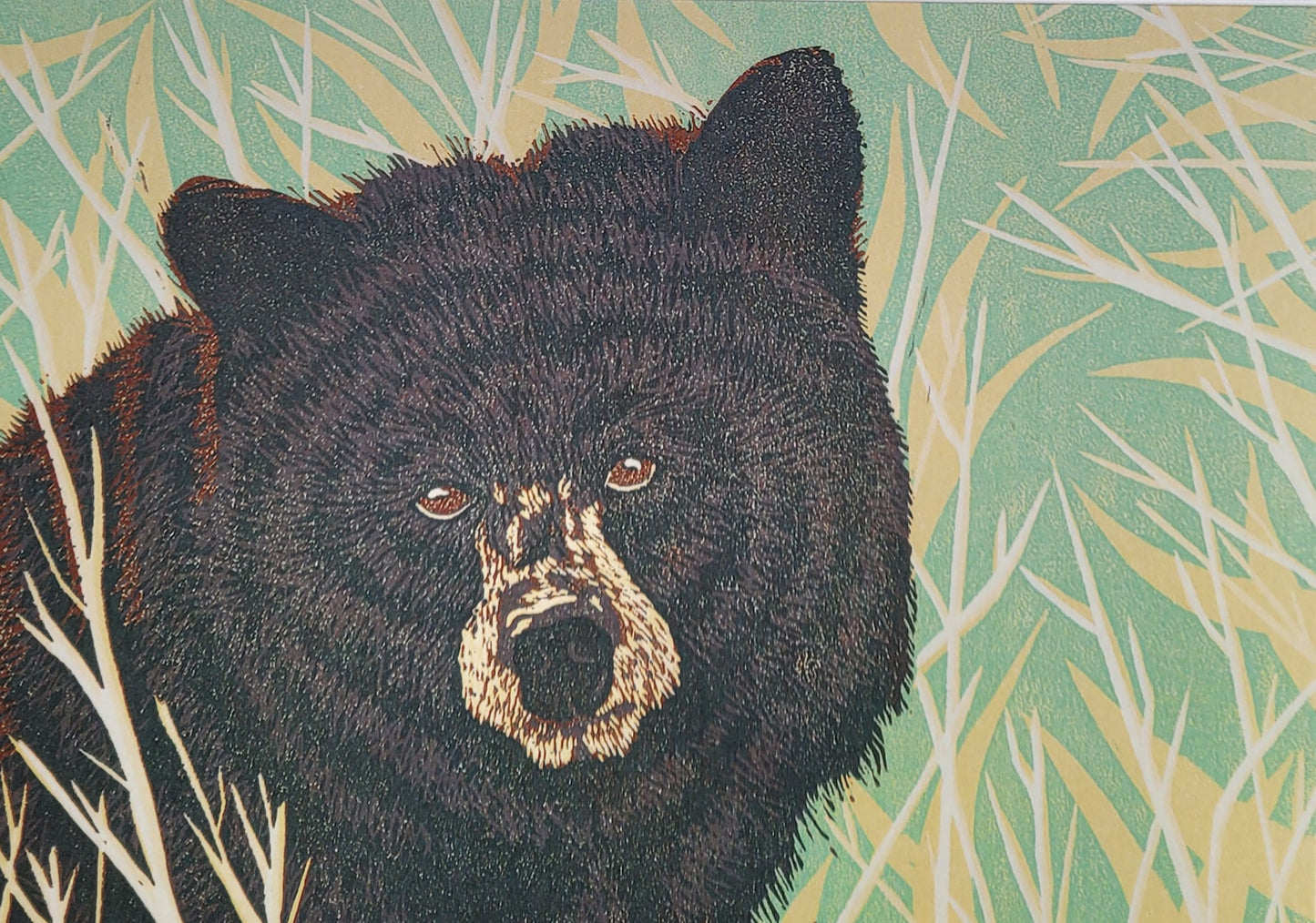 Black Bear Art Card