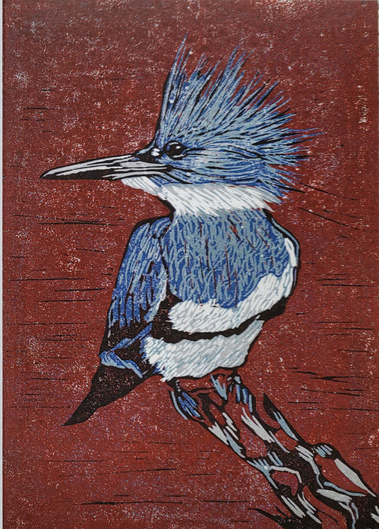 Kingfisher Art Card